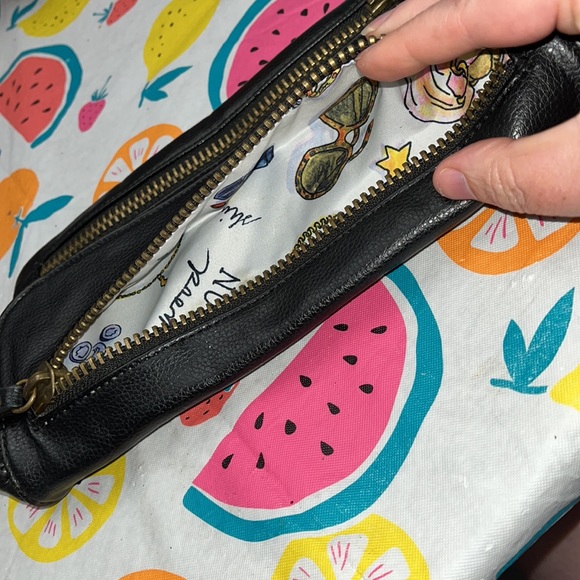 Hollywood intuition by Jayne Hersh clutch, black faux leather - Picture 2 of 9